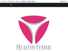 Tablet Screenshot of healthyfemme.com